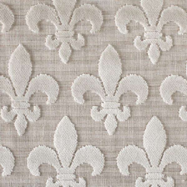 Material textil pentru tapiterie model clasic Fleurs de Lis Natur
