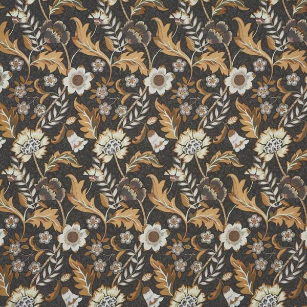 Material textil floral pentru tapiterie Folklore Peppercorn