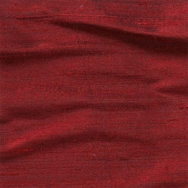 Draperii din matase naturala Orissa Dupioni Silk Black Red