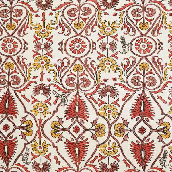 Material textil cu design floral de inspiratie andina Kay 5
