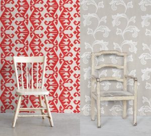 draperii din in brodate