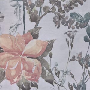 draperii din bumbac cu model floral