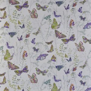 Draperii cu flori si fluturi Admiral Wisteria
