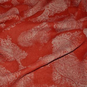 Perdele din in cu model Woodstock Framboise