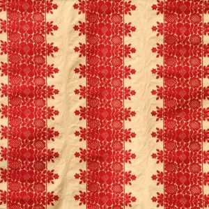 draperii cu flori brodate Frida Ecru Rouge