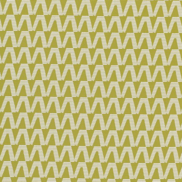 Material tapiterie cu model geometric Domino Greenery