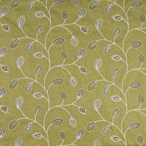 draperii cu flori brodate MARSEILLE PISTACHIO