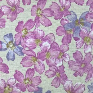 draperii cu flori roz