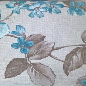 draperii model floral Lanzarote Turquaise
