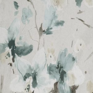 draperii cu flori turquaise