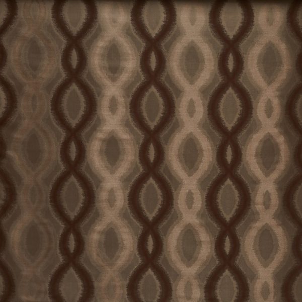 Draperii cu model geometric Oasis Tobacco