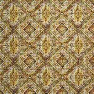 material tapiterie cu model geometric banyan spice