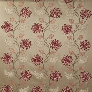draperii model floral wilton cranberry