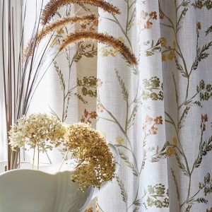 draperii cu flori