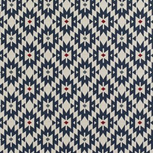 material tapiterie cu motive geometrice piccadilly blue