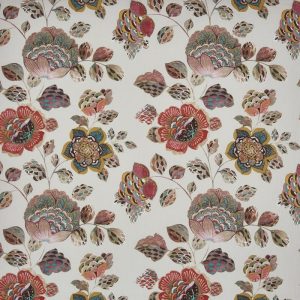 draperii florale tambora coral