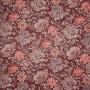 material tapiterie cu model floral labyrinth ruby