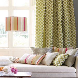 draperii design geometric Mews Lime