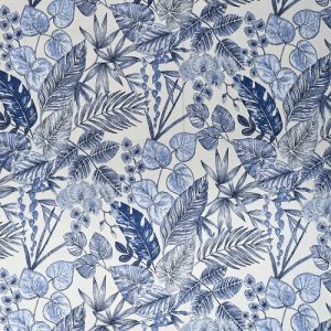 material textil entru xterior bouquet indigo