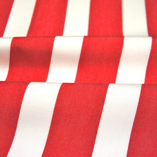 Material textil pentru exterior Listado Rojo