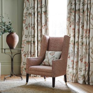 draperii florale elizabeth terracotta