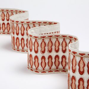 banda decorativa draperii tapiterie Tudor-braid Terracotta