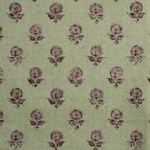 Material textil natural cu model floral de mici dimensiuni Konkani 4