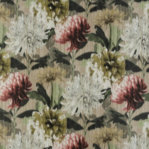 Material textil cu flori supradimensionate Impres 01