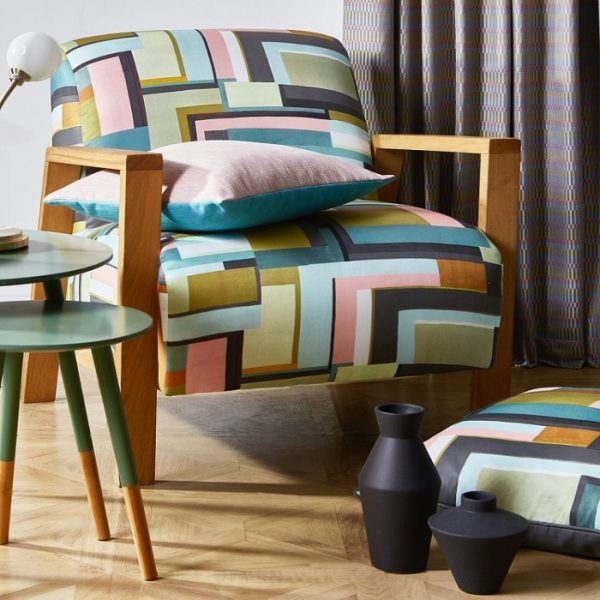Material textil cu design deosebit Astaire Jade