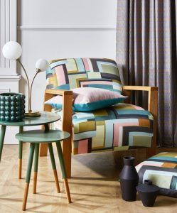material textil cu model geometricdeosebit pentru tapiterie