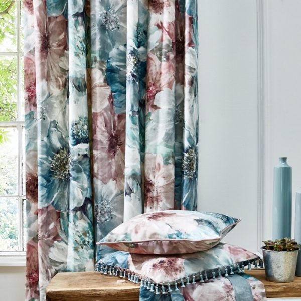 Draperii design floral Lani Moonstone