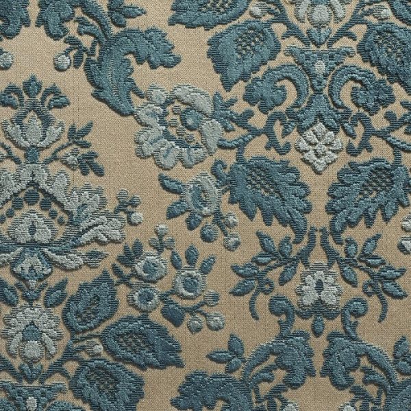 Catifea jacquard pentru tapiterie Blois Bleu
