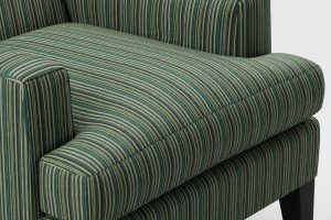 material verde cu dungi pentru tapiterie