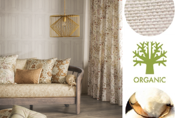 draperii de bumbac organic