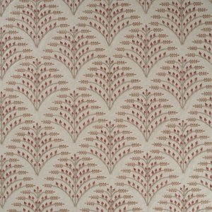 Draperii din in brodate Ashbee Terracotta
