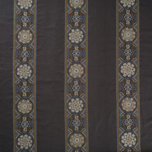 Draperii din in brodate Suzani Ink Gold