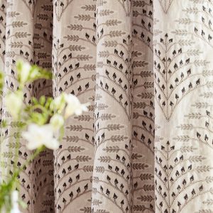 draperii din in brodate Ashbee Natural