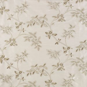 Draperii brodate din matase naturala Trailing Tree Silk Misstletoe