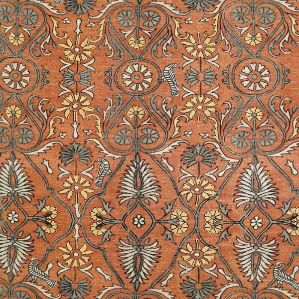 Material textil cu design floral de inspiratie andina Kay 4