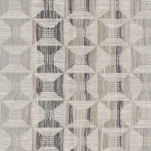 Material textil cu design grafic Rinca Gris Negro
