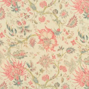 Material textil natural ( 100 % in ) cu model floral Gabriela 1