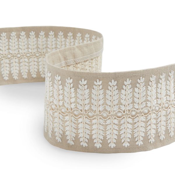 Banda decorativa draperii Elm Braid Natural
