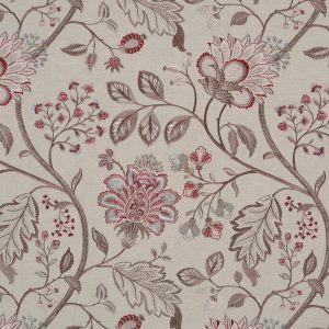 draperii florale brodate