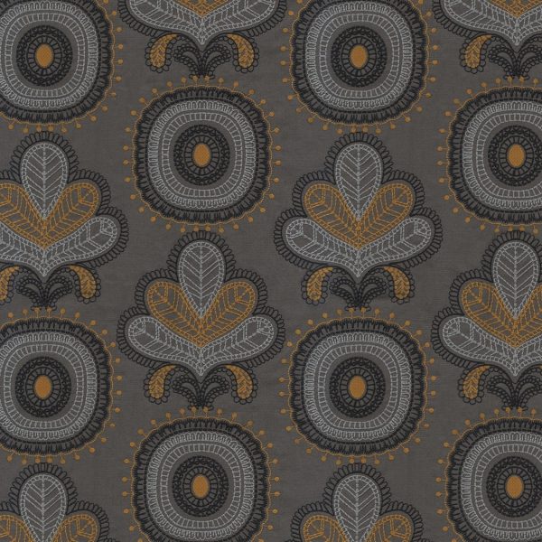 Material textil brodat Royal Protea Umber