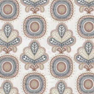 Material textil brodat Royal Protea Leaf
