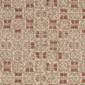 Tapiterie design geometric Mauritana Red Grey Natural