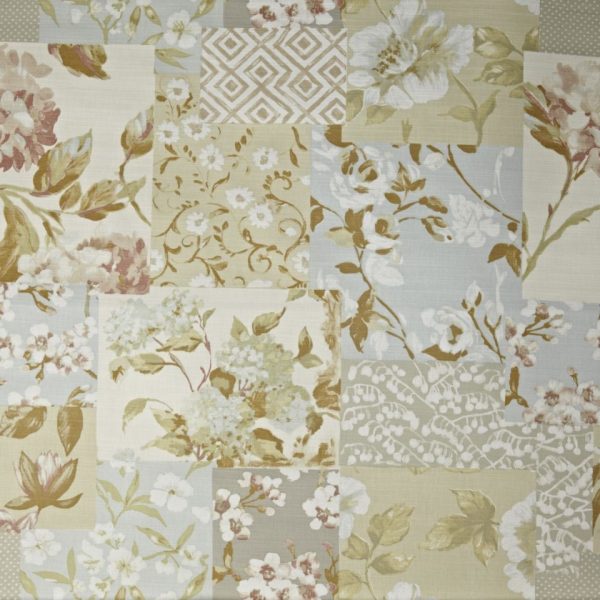 Textil design patchwork Whitewell Eau de Nil