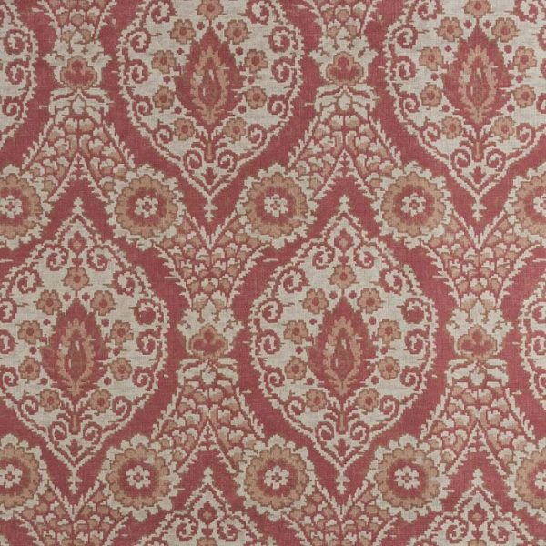 Tapițerie clasică cu motiv damasc Sahar Red