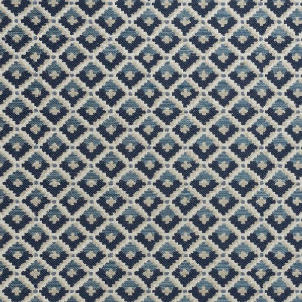 Tapițerie geometrică clasică Mimari Blue