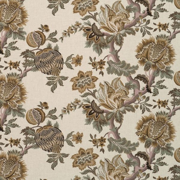 Material tapiterie cu model floral Artissima Golden Alfresco